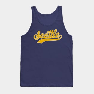 Seattle Sports Jersey Style Font Tank Top